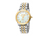Корпус- комбинированный (стальной/желтое золото), циферблат- белый, натуральный перламутр, крепление- стальной/желтое золото