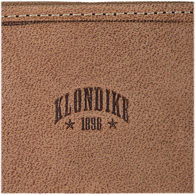 Бумажник KLONDIKE «Wayne Bike», натуральная кожа в светло-коричневом цвете, 10,5 х 12,5 х 2,5 см