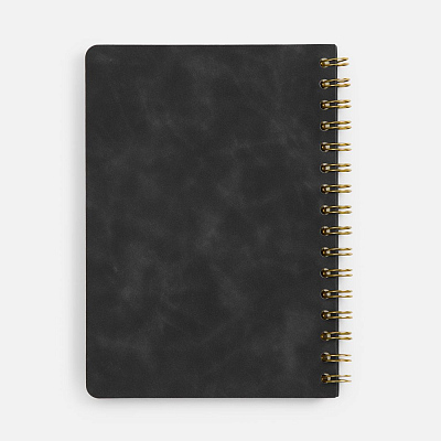 Ежедневник Spiral, недатированный, черный