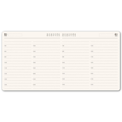 Ежедневник недатированный Scotty, А5-,  зеленое яблоко, кремовый блок, без обреза