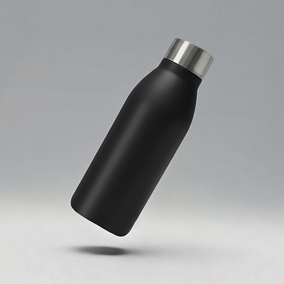 Вакуумная термобутылка Brottle c медной изоляцией, тубус, 600 мл (Чёрный)