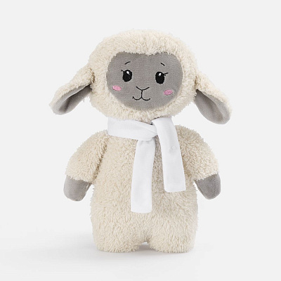 Мягкая игрушка Beastie Toys, овечка с белым шарфом ver.2 (Белый)