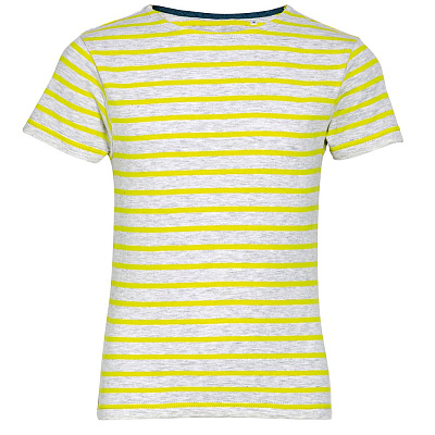 Футболка детская Miles Kids белая с темно-синим (Серый)