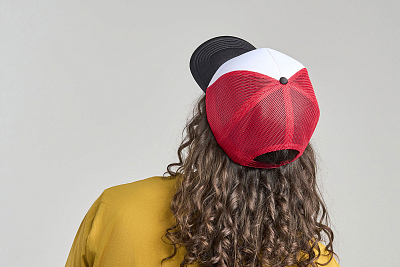 Бейсболка RAPPER-S, 5 клиньев, пластиковая застёжка