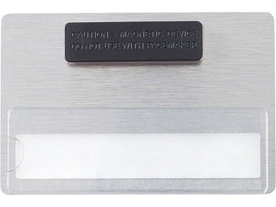 Магнитный металлический бейдж