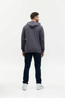Толстовка мужская STAN с капюшоном на молнии футер без начёса 260, 61