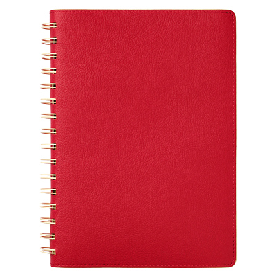 Ежедневник Виста (Vista) недатированный, красный/бежевый