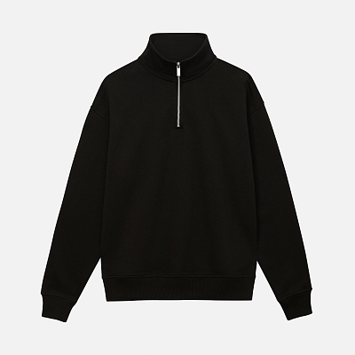 Толстовка на молнии унисекс FLOW, черная