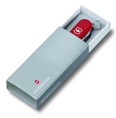 Нож-брелок VICTORINOX Classic Alox, 58 мм, 5 функций, алюминиевая рукоять, серебристый