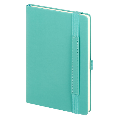 Ежедневник Альфа (Alpha) недатированный, бирюзовый/серый