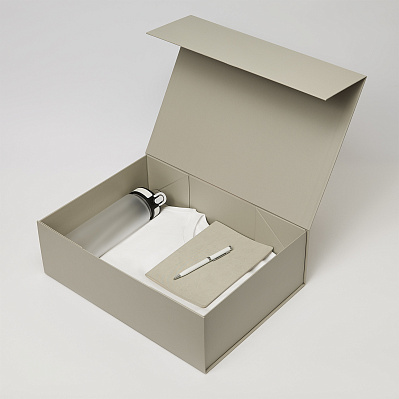 Набор с одеждой RUST NEO (футболка, бутылка, ежедневник, ручка), белый, 3XL/4XL (Белый, серый)