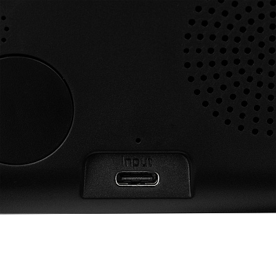 Станция беспроводной зарядки с часами Electron, ver.2, черная