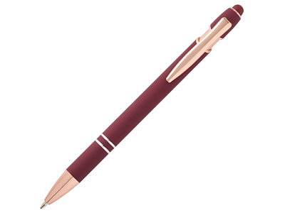 Ручка шариковая с отделкой из розового золота Nanna (Бургунди)