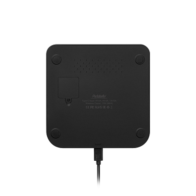 Зарядная станция с часами 15W Rigel, черная