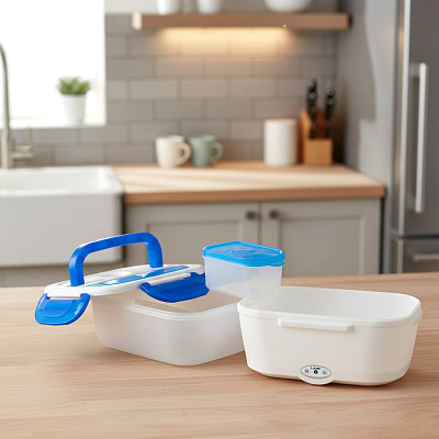 Ланчбокс с подогревом Yummybox, синий