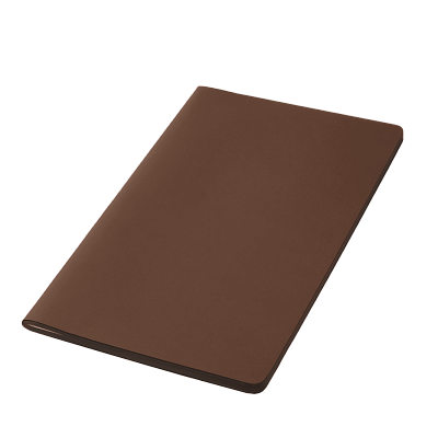 Блокнот Alpha slim, коричневый