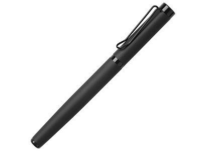 Металлическая ручка роллер Black Lama soft-touch (Чёрный)