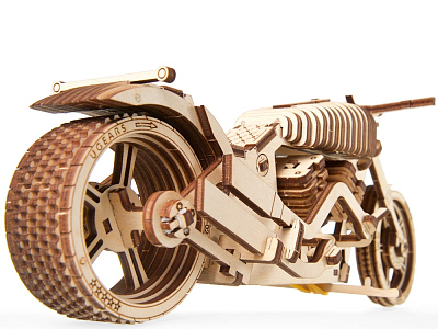 3D-ПАЗЛ UGEARS Байк VM-02
