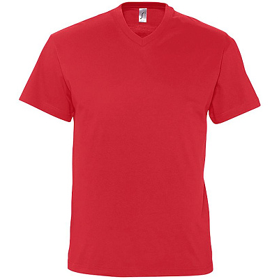 Футболка мужская с V-образным вырезом Victory 150, красная (Красный)