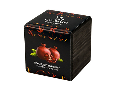 Набор для выращивания Small village cube Гранат комнатный (Чёрный)