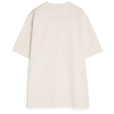 Футболка оверсайз унисекс Sideline, молочно-белая