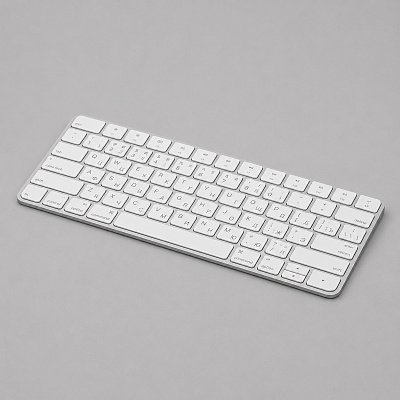 Беспроводная клавиатура Air Keyboard для MAC, Windows, 500 мАч, алюминий (Белый)