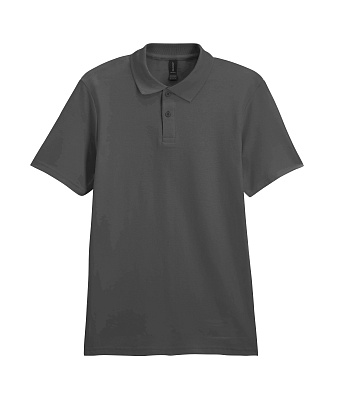 Футболка поло SOFTSTYLE ADULT DOUBLE PIQUE, ГРАФИТОВЫЙ 2XL (Графитовый)