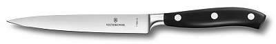 Нож разделочный VICTORINOX Grand Maître, кованый, 15 см, чёрный