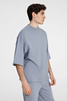 Футболка оверсайз унисекс T9, серая