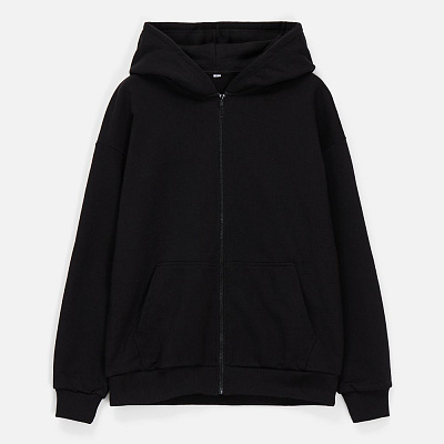 Толстовка унисекс оверсайз Sartoro, белая (Чёрный)