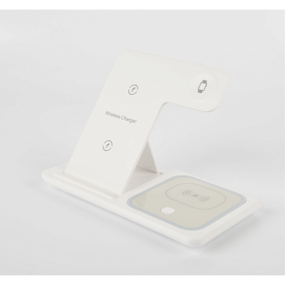 Беспроводное ЗУ Perfeo 3в1 Складной, белый