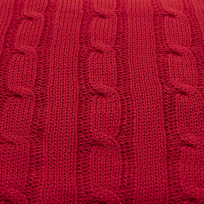 Плед Fado вязаный, красный (без подарочной коробки)