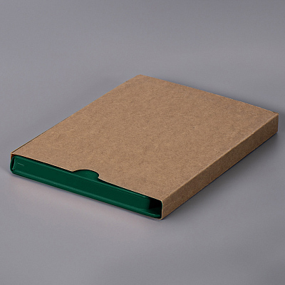 Ежедневник недатированный Solas, формат А5, с магнитом, зеленый, кремовый блок в линейку