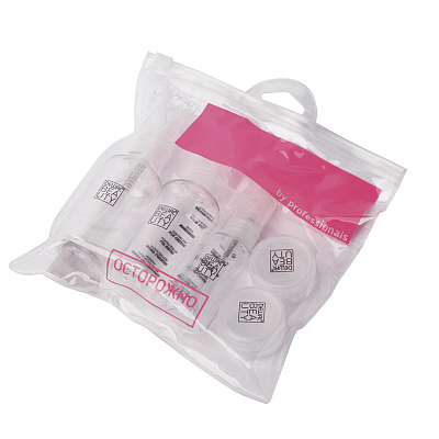 Дорожный набор баночек для путешествий Dewal Beauty, 7пр