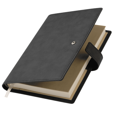 Ежедневник-портфолио Royal NEO недатированный в подарочной коробке, черный (Черный, бежевый)