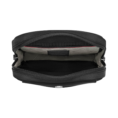 Сумка через плечо VICTORINOX Architecture Urban2 Crossbody Bag, черный, полиэстер/кожа, 22x9x28 см, 6 л