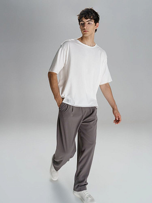 Футболка оверсайз унисекс Vozduh, молочно-белая (Белый)