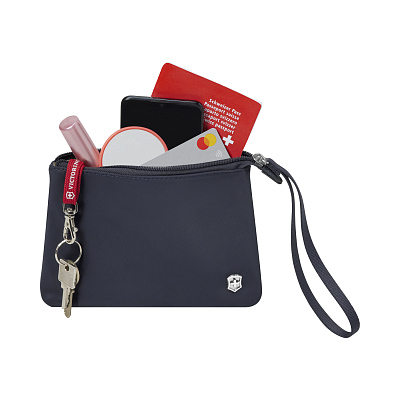 Рюкзак VICTORINOX Victoria Signature Deluxe Backpack, синий, нейлон/кожа, 32x18x39 см