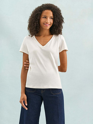 Футболка женская Regent Women с V-образным вырезом, кобальт (темно-синяя)