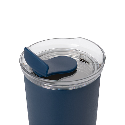 Термокружка вакуумная Страда, синяя