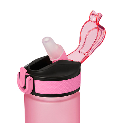 Бутылка для воды Флип мини, розовая