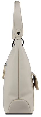 Сумка-хобо BUGATTI Almata, бежевая, полиуретан, 41х11х32 см