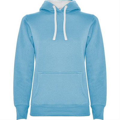 Толстовка URBAN WOMAN женская, VENTURE GREEN L (Небесно-голубой/белый)