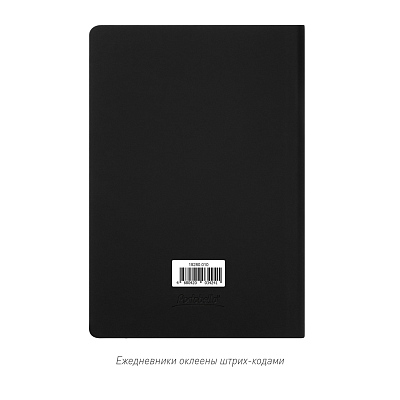 Ежедневник Spark недатированный, черный (с упаковкой, со стикерами)
