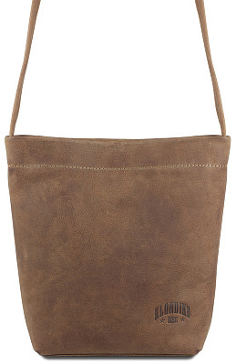 Сумка женская KLONDIKE YUKON «Brooke», натуральная кожа в светло-коричневом цвете, 27х 27 х 8 см