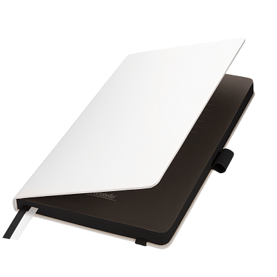 Ежедневник Arctic недатированный, белый/черный