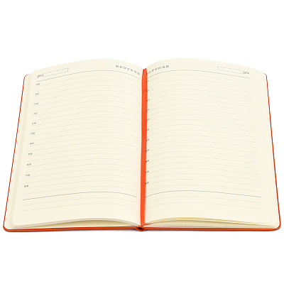 Ежедневник A5 недатированный Dear в твёрдом переплёте, оранжевый