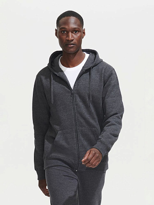 Толстовка мужская на молнии с капюшоном Seven Men, красная