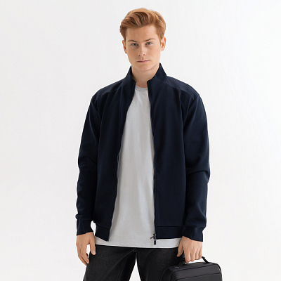 Толстовка на молнии Астин (Astin) темно-синяя, размер S/M