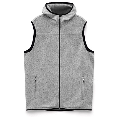 Жилет с капюшоном унисекс Gotland, горчичный (Серый)